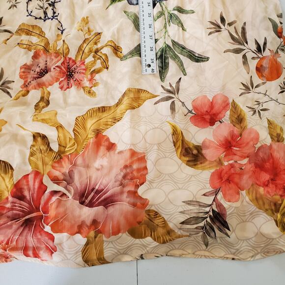 Siddhartha Bansal Dress Womens XL Cream Floral Boho Long Sleeve Anthropologie - Picture 5 of 9